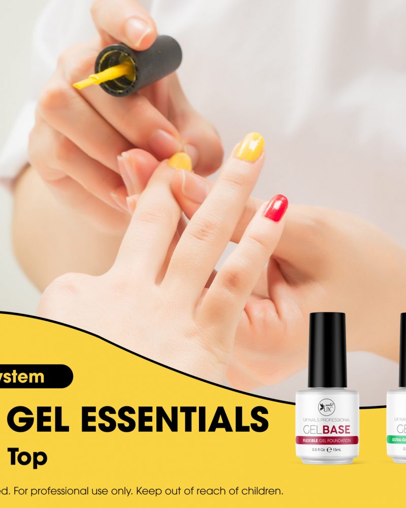 Duo Gel Essentials Pack of 2 Gel Base Top Coat 0.5 fl oz ea